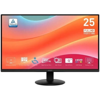 MSI PRO MP252L 24.5" Black 1ms HDMI, DisplayPort - фото 100852