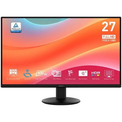 MSI PRO MP272L 27" Black 4ms HDMI, DisplayPort - фото 100861