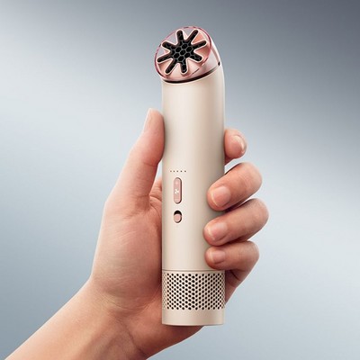 Портативный вентилятор Dyson HushJet Mini Cool fan Stone/Blush - фото 101072