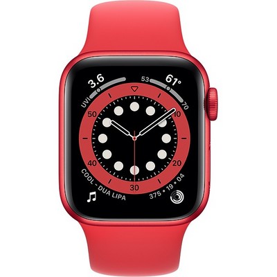 Apple Watch Series 6 GPS 40mm (PRODUCT)RED Aluminum Case with PRODUCT(RED) Sport Band (M00A3RU) - фото 31944