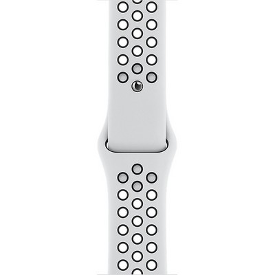 Apple Watch Nike SE 44mm Silver Aluminum Case with Pure Platinum/Black Nike Sport Band - фото 42470