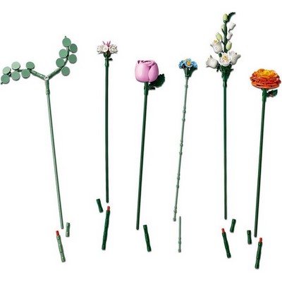 LEGO Botanical Pretty Pink Flower Bouquet (10342) - фото 101634