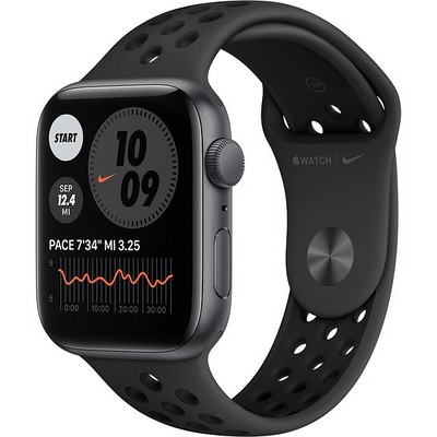 Apple Watch Nike SE 44mm Space Gray Aluminum Case with Anthracite/Black Nike Sport Band - фото 42471
