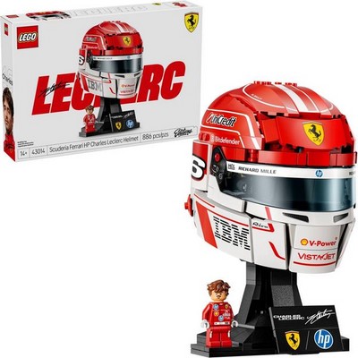 LEGO Formula 1 Ferrari Leclerc Helmet (43014) - фото 102222
