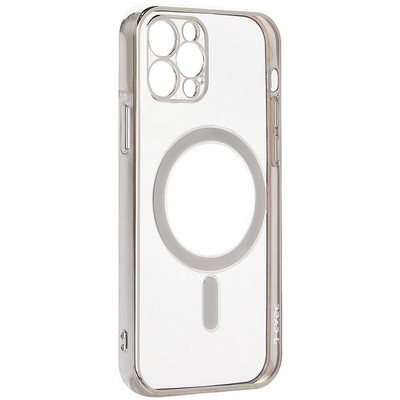 Чехол-накладка силиконовая J-case Magsafe Series для iPhone 12 Pro (6.1") Серебристый - фото 104628