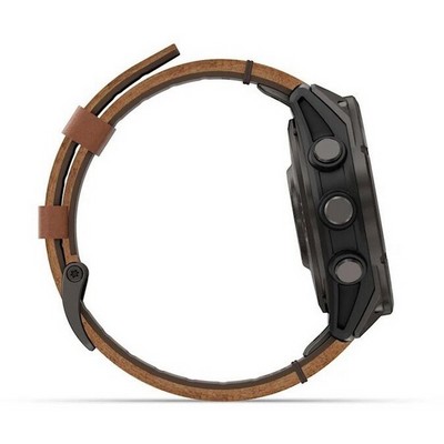 Garmin Fenix 8 Pro 47mm Amoled Sapphire Titanium Carbon Grey Chestnut Leather 010-03198-40 - фото 104263