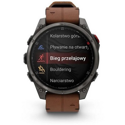 Garmin Fenix 8 Pro 47mm Amoled Sapphire Titanium Carbon Grey Chestnut Leather 010-03198-40 - фото 104286