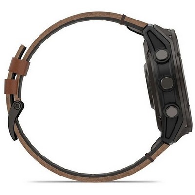 Garmin Fenix 8 Pro 51mm Amoled Sapphire Titanium Carbon Grey Chestnut Leather 010-03199-40 - фото 104273