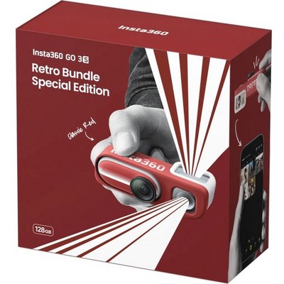 Insta360 GO 3S 128GB Retro Bundle Special Edition Classic Red - фото 104680