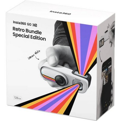 Insta360 GO 3S 64GB Retro Bundle Special Edition Canvas White - фото 104687