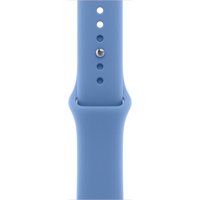 Apple Watch Series 12 42mm GPS Light Gold Aluminum Case with Wildflower Blue Sport Band SM/ML - фото 105080
