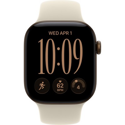 Apple Watch Series 12 42mm GPS Dark Bronze Aluminum Case with Sand Sport Band SM/ML - фото 105094