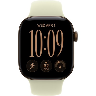 Apple Watch Series 12 42mm GPS Dark Bronze Aluminum Case with Pale Succulent Sport Band SM/ML - фото 105103