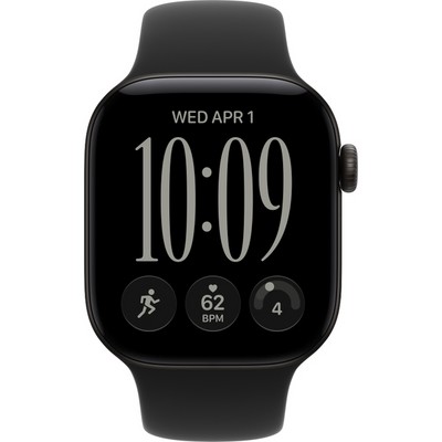 Apple Watch Series 12 42mm GPS Black Aluminum Case with Black Sport Band SM/ML - фото 105135