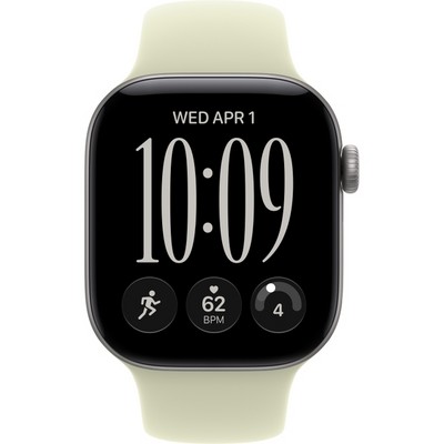 Apple Watch Series 12 42mm GPS Space Gray Aluminum Case with Pale Succulent Sport Band SM/ML - фото 105155