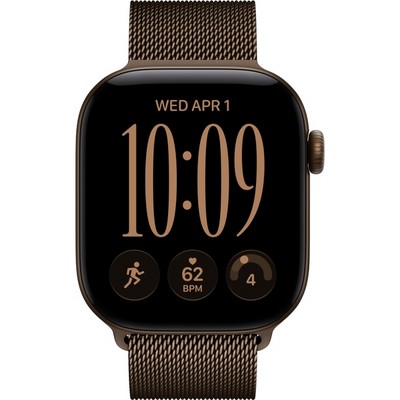 Apple Watch Series 12 42mm GPS Dark Bronze Aluminum Case with Dark Bronze Milanese Loop - фото 105157