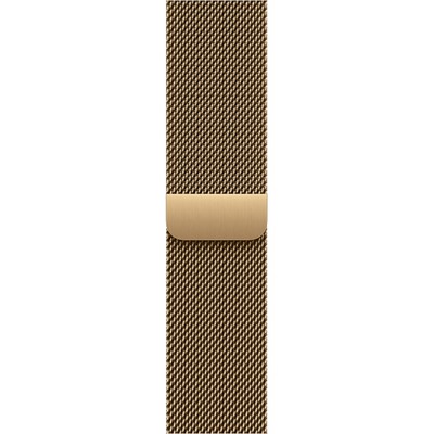 Apple Watch Series 12 42mm GPS Light Gold Aluminum Case with Radiant Gold Milanese Loop - фото 105163