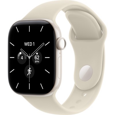 Apple Watch Series 12 42mm GPS + Cellular Pearl White Ceramic Case with Sand Sport Band SM/ML - фото 105183