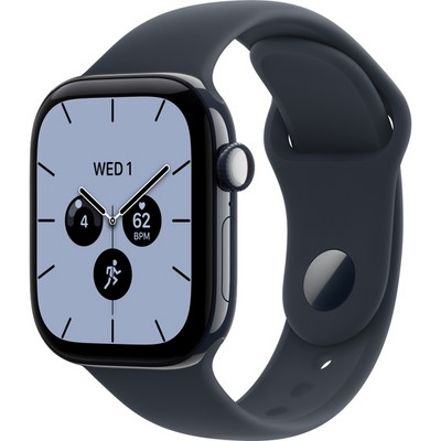 Apple Watch Series 12 42mm GPS + Cellular Night Blue Ceramic Case with Navy Blue Sport Band SM/ML - фото 105186