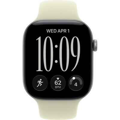 Apple Watch Series 12 46mm GPS Space Gray Aluminum Case with Pale Succulent Sport Band SM/ML - фото 105284