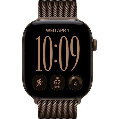 Apple Watch Series 12 46mm GPS Dark Bronze Aluminum Case with Dark Bronze Milanese Loop - фото 105286