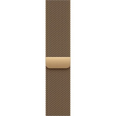 Apple Watch Series 12 46mm GPS Light Gold Aluminum Case with Radiant Gold Milanese Loop - фото 105290