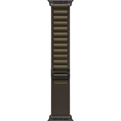 Apple Watch Ultra 4 49mm GPS + Cellular Black Titanium Case with Dark Olive Alpine Loop S/M/L - фото 105357