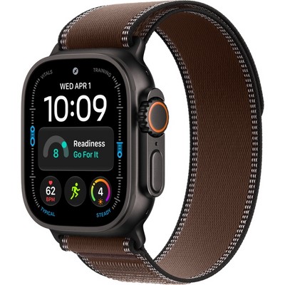 Apple Watch Ultra 4 49mm GPS + Cellular Black Titanium Case with Dark Umber Trail Loop SM/ML - фото 105323