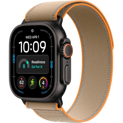 Apple Watch Ultra 4 49mm GPS + Cellular Black Titanium Case with Sand Trail Loop SM/ML - фото 105325