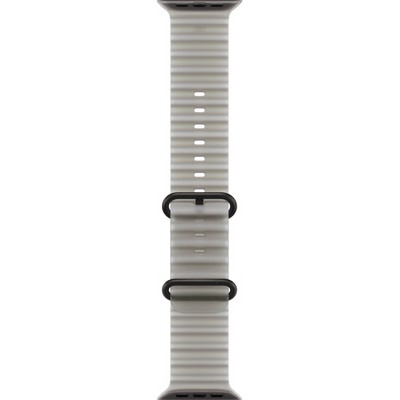 Apple Watch Ultra 4 49mm GPS + Cellular Black Titanium Case with Translucent Gray Ocean Band - фото 105336
