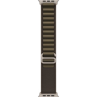 Apple Watch Ultra 4 49mm GPS + Cellular Natural Titanium Case with Dark Olive Alpine Loop S/M/L - фото 105342