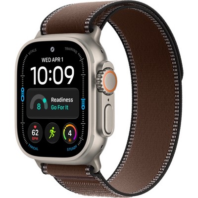 Apple Watch Ultra 4 49mm GPS + Cellular Natural Titanium Case with Dark Umber Trail Loop SM/ML - фото 105349