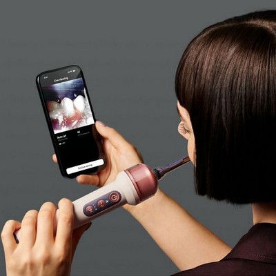 Dyson CameraJet Electric Toothbrush with Flosser Ceramic Ultra Blue - фото 105804