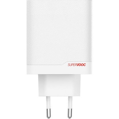 Адаптер питания OnePlus SUPERVOOC 120W Dual Ports GaN White с кабелем - фото 106563