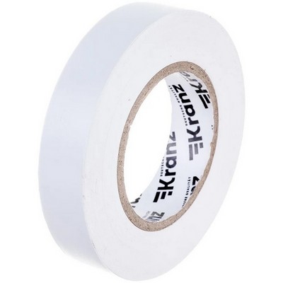 Изолента Kranz KR-09-2101 ш.15мм 25м белый - фото 108628