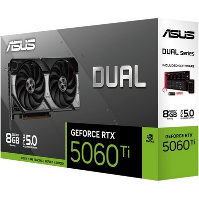 ASUS nVidia GeForce RTX 5060 Ti Dual 8Gb 8192Mb GDDR7 Dual-RTX5060TI-8G - фото 106960