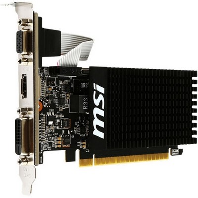 MSI nVidia GeForce GT 710 2048Mb, DDR3 GT 710 2GD3H LP - фото 107004