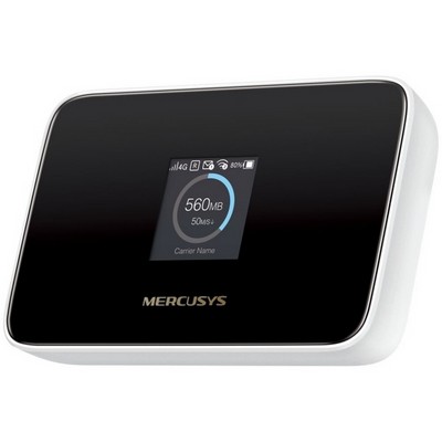 Модем Mercusys MT115 4G/LTE Wi-Fi 802.11n Wi-Fi 287Мбит/с, 4G LTE 150Мбит/с, UL 50Мбит/с, 2,4 ГГц чёрный - фото 107109