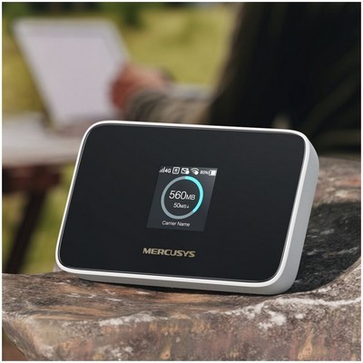 Модем Mercusys MT115 4G/LTE Wi-Fi 802.11n Wi-Fi 287Мбит/с, 4G LTE 150Мбит/с, UL 50Мбит/с, 2,4 ГГц чёрный - фото 107112