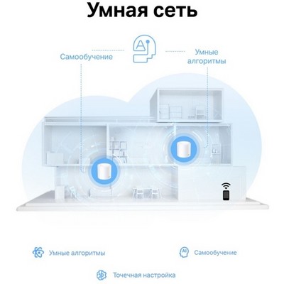 Беспроводной маршрутизатор TP-Link Mesh Deco X10 802.11ax, AX1500 2xLAN (1-pack) - фото 107170