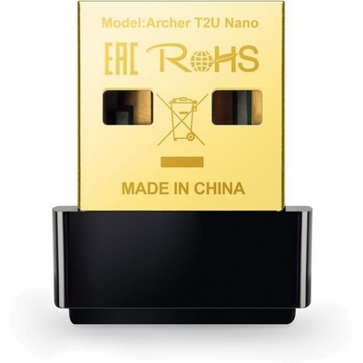 Беспроводной USB адаптер TP-Link Archer T2U Nano 802.11ac 200+433Mbps - фото 107208
