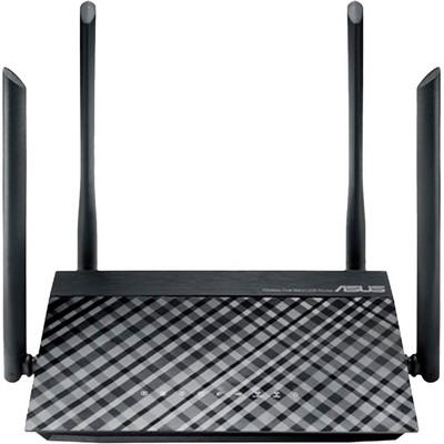Беспроводной маршрутизатор ASUS RT-AC1200, 802.11ac, 1167Мбит/с, 2,4 ГГц и 5ГГц, 4xLAN, 1xUSB2.0 - фото 107219