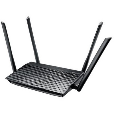 Беспроводной маршрутизатор ASUS RT-AC1200, 802.11ac, 1167Мбит/с, 2,4 ГГц и 5ГГц, 4xLAN, 1xUSB2.0 - фото 107220