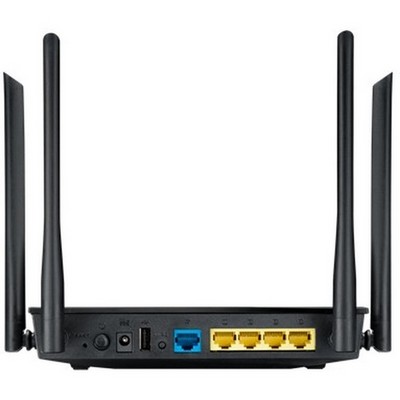 Беспроводной маршрутизатор ASUS RT-AC1200, 802.11ac, 1167Мбит/с, 2,4 ГГц и 5ГГц, 4xLAN, 1xUSB2.0 - фото 107222