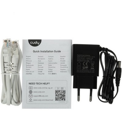 Беспроводной маршрутизатор Cudy WR1300, Wi-Fi 802.11ac 1167Мбит/с, 2.4+5ГГц, 4xLAN, 1xWAN - фото 107304
