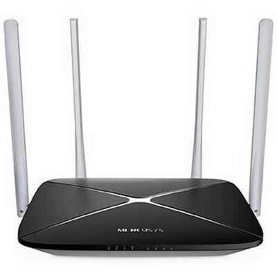 Беспроводной маршрутизатор Mercusys AC12, Wi-Fi 5 802.11ac 1167Мбит/с, 2.4+5ГГц, 4xLAN, 1xWAN чёрный - фото 107388