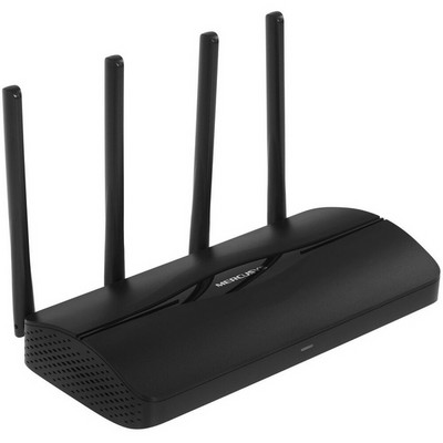 Беспроводной маршрутизатор Mercusys MR27BE, Wi-Fi 7 802.11be 3568Мбит/с, 2.4+5ГГц, 3xGLAN, 1xGWAN чёрный - фото 107397
