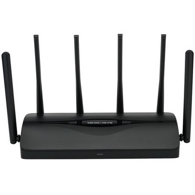 Беспроводной маршрутизатор Mercusys MR47BE, Wi-Fi 7 802.11be 9214Мбит/с, 2.4ГГц, 5ГГц, 6ГГц, 3xGLAN, 1xGWAN чёрный - фото 107408