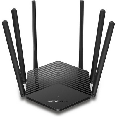 Беспроводной маршрутизатор Mercusys MR50G, Wi-Fi 5 802.11ac 1900Мбит/с, 2.4+5ГГц, 4xGLAN, 1xGWAN чёрный - фото 107415