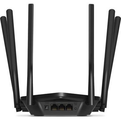 Беспроводной маршрутизатор Mercusys MR50G, Wi-Fi 5 802.11ac 1900Мбит/с, 2.4+5ГГц, 4xGLAN, 1xGWAN чёрный - фото 107416